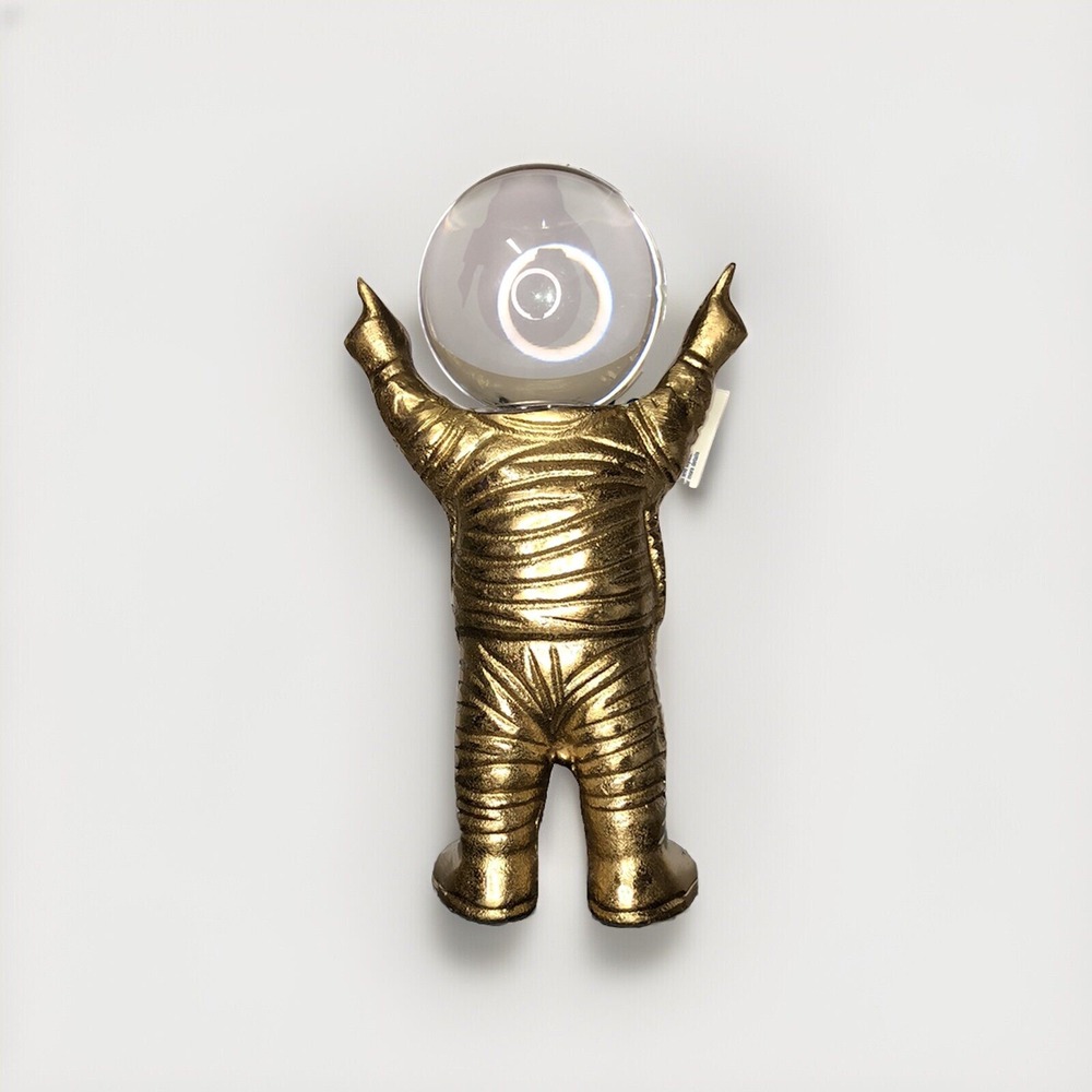 Gold Astronaut Figurine — 9" NASA Space Man Home/Office Decor
